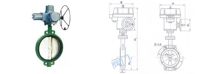 D971X電動(dòng)對(duì)夾式襯膠蝶閥 D971X電動(dòng)對(duì)夾式襯膠蝶閥
